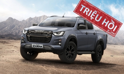 Tiếp tục triệu hồi Isuzu D-max sản xuất tại Thái Lan vì nguy cơ rời cột lái